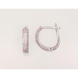 'Inglise' sulguriga hõbekõrverõngad 2202952(PRh-Gr)_CZ