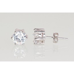 Hõbedast naelkõrvarõngad 2203001(PRh-Gr)_CZ