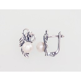 'Inglise' sulguriga hõbekõrverõngad 2203069(POx-Bk)_PE