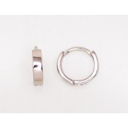 Ümmarguse kinnisega hõbekõrvarõngad 2203119(PRh-Gr)