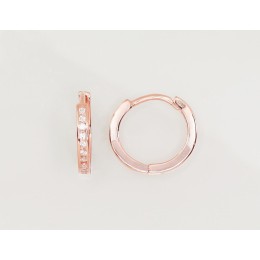 Ümmarguse kinnisega hõbekõrvarõngad 2203124(PAu-R)_CZ