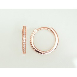 Ümmarguse kinnisega hõbekõrvarõngad 2203126(PAu-R)_CZ