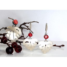 Hõbedast kõrvarõngad 2203265(Matt+POx-MattBk)_CO