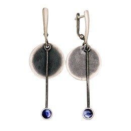 Hõbedast kõrvarõngad 2203512(Matt+POx-MattBk)_PL-B