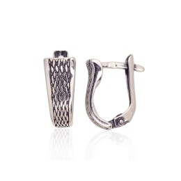 'Inglise' sulguriga hõbekõrverõngad 2203644(POx-Bk)