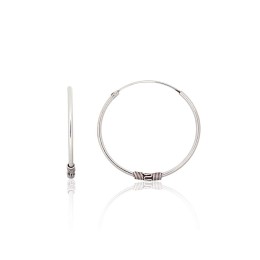 Hõbekõrvarõngad-ringikesed 2204008(POx-Bk)