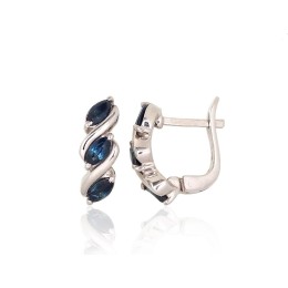 Hõbedast kõrvarõngad 2204023(PRh-Gr)_SA