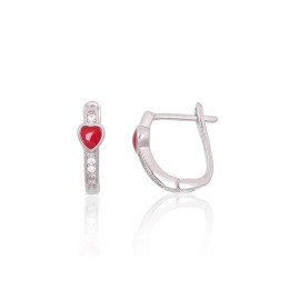 'Inglise' sulguriga hõbekõrverõngad 2204098(PRh-Gr)_CZ+ML-R