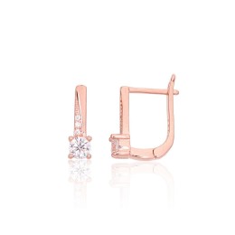 'Inglise' sulguriga hõbekõrverõngad 2204103(PAu-R)_CZ