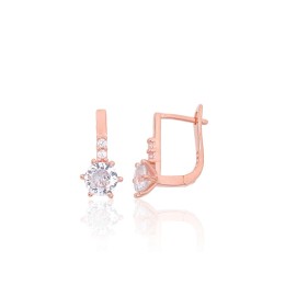 'Inglise' sulguriga hõbekõrverõngad 2204105(PAu-R)_CZ