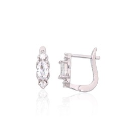 'Inglise' sulguriga hõbekõrverõngad 2204112(PRh-Gr)_CZ