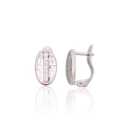 'Inglise' sulguriga hõbekõrverõngad 2204116(PRh-Gr)_CZ