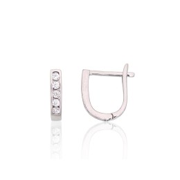 'Inglise' sulguriga hõbekõrverõngad 2204122(PRh-Gr)_CZ