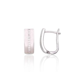 'Inglise' sulguriga hõbekõrverõngad 2204126(PRh-Gr)_CZ