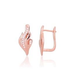 'Inglise' sulguriga hõbekõrverõngad 2204130(PAu-R)_CZ