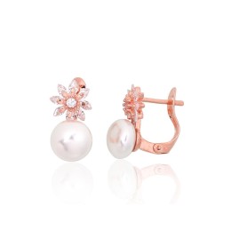 'Inglise' sulguriga hõbekõrverõngad 2204152(PAu-R)_CZ+PE