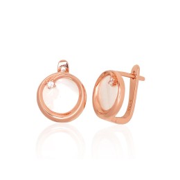 'Inglise' sulguriga hõbekõrverõngad 2204182(PAu-R)_CZ+PL