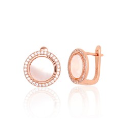 'Inglise' sulguriga hõbekõrverõngad 2204183(PAu-R)_CZ+PL