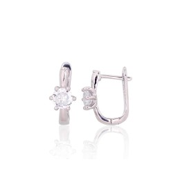 'Inglise' sulguriga hõbekõrverõngad 2204189(PRh-Gr)_CZ