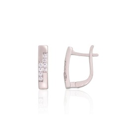 'Inglise' sulguriga hõbekõrverõngad 2204198(PRh-Gr)_CZ