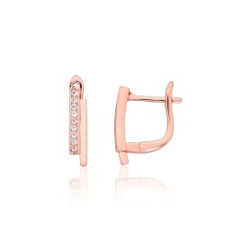 'Inglise' sulguriga hõbekõrverõngad 2204201(PAu-R)_CZ