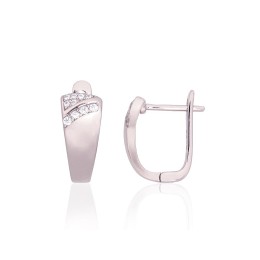 'Inglise' sulguriga hõbekõrverõngad 2204202(PRh-Gr)_CZ