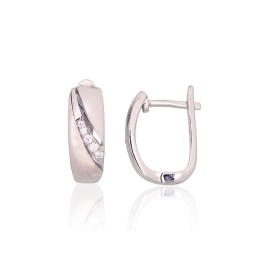 'Inglise' sulguriga hõbekõrverõngad 2204204(PRh-Gr)_CZ