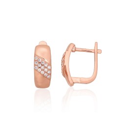 'Inglise' sulguriga hõbekõrverõngad 2204205(PAu-R)_CZ