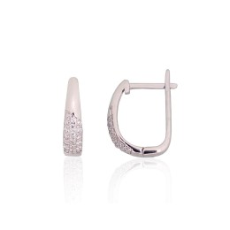 'Inglise' sulguriga hõbekõrverõngad 2204209(PRh-Gr)_CZ