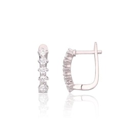 'Inglise' sulguriga hõbekõrverõngad 2204215(PRh-Gr)_CZ