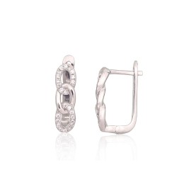 'Inglise' sulguriga hõbekõrverõngad 2204228(PRh-Gr)_CZ