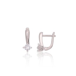 'Inglise' sulguriga hõbekõrverõngad 2204270(PRh-Gr)_CZ