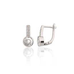 'Inglise' sulguriga hõbekõrverõngad 2204310(PRh-Gr)_CZ