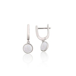 'Inglise' sulguriga hõbekõrverõngad 2204311(PRh-Gr)_PL