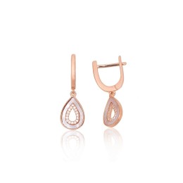 'Inglise' sulguriga hõbekõrverõngad 2204313(PAu-R)_CZ+PL