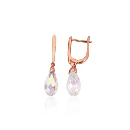 'Inglise' sulguriga hõbekõrverõngad 2204314(PAu-R)_CZ+CZ-MIXW