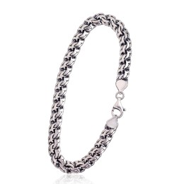 Hõbekett Bismark 8 mm 2400004(POx-Bk)-bracelet