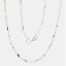 Hõbekett Singapore 2,5 mm , kantide teemanttöötlus 2400071