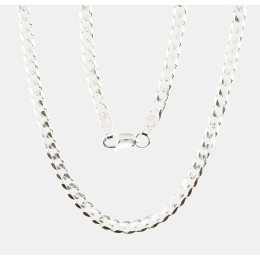 Hõbekett Curb 2.5 mm , kantide teemanttöötlus 2400073