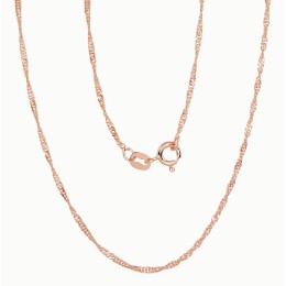 Hõbekett Singapore 1,5 mm , kantide teemanttöötlus 2400093(PAu-R)